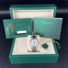 Rolex Land Dweller 36 Oystersteel White Gold White Dial Flat Jubilee 127234 - full set