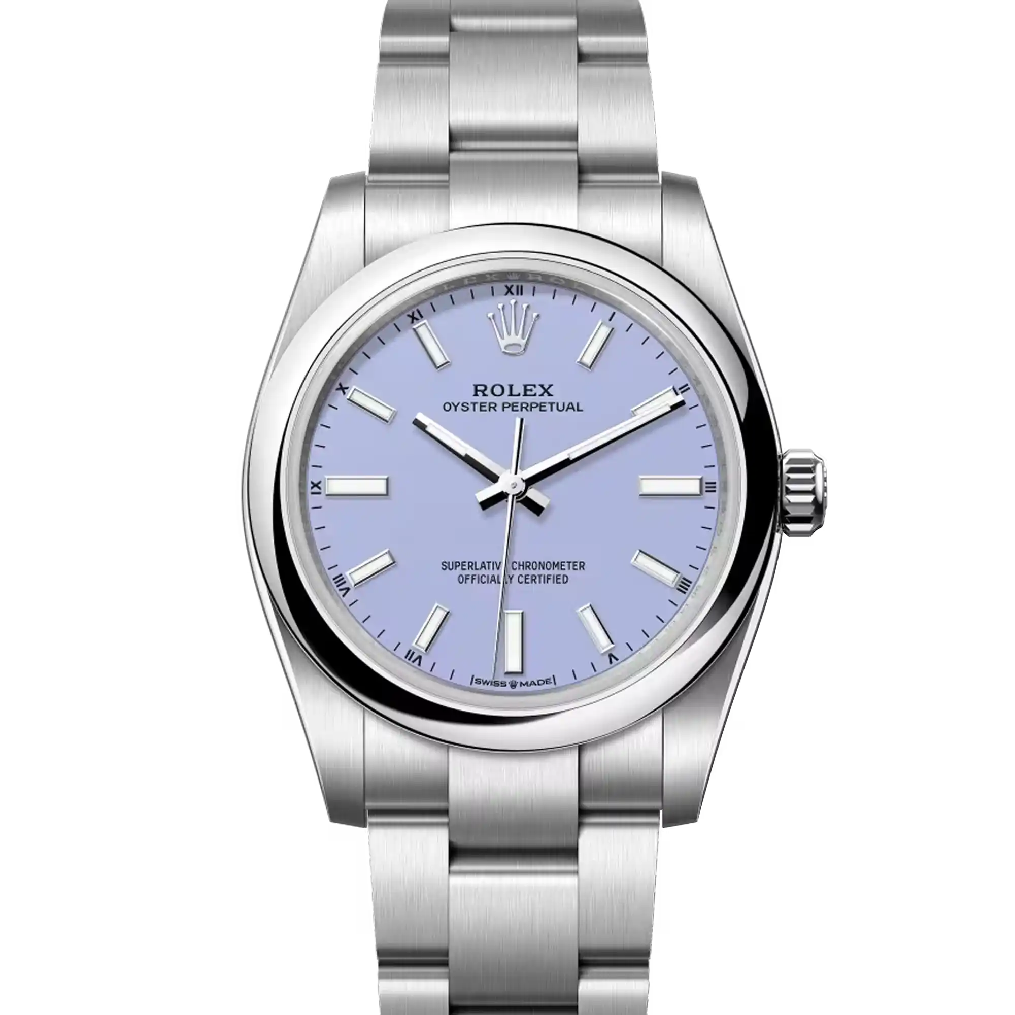 Rolex Oyster Perpetual 34 Lavender Dial 124200