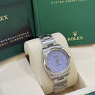 Rolex Oyster Perpetual 34 Lavender Dial 124200 - Side