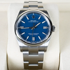 Rolex Oyster Perpetual 36 Med Blue Dial 126000 - Front