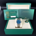 Rolex Oyster Perpetual 36 Med Blue Dial 126000 - Full set