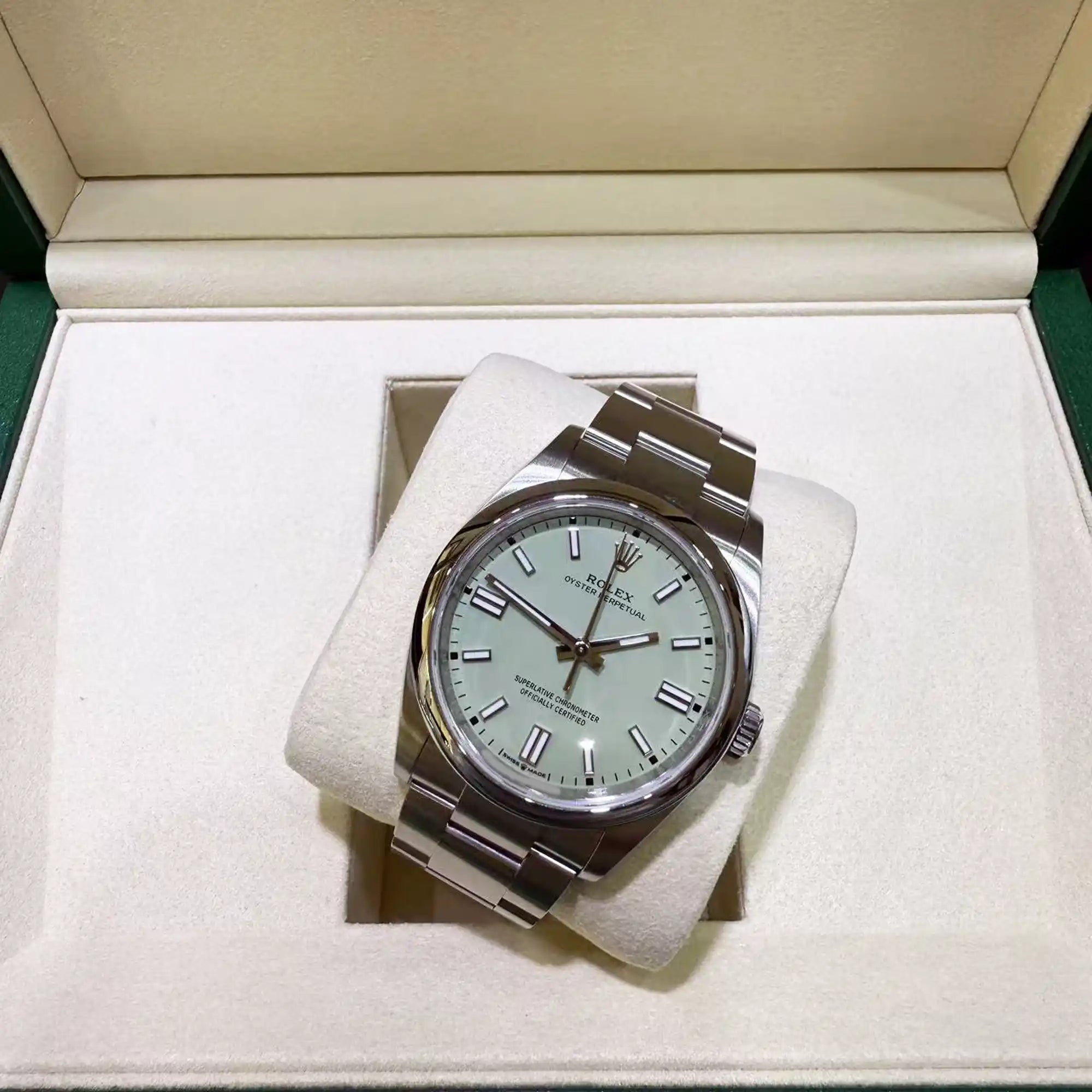 Rolex Oyster Perpetual 36 Pistachio Green Dial 126000 - 2025 New Releases - Top
