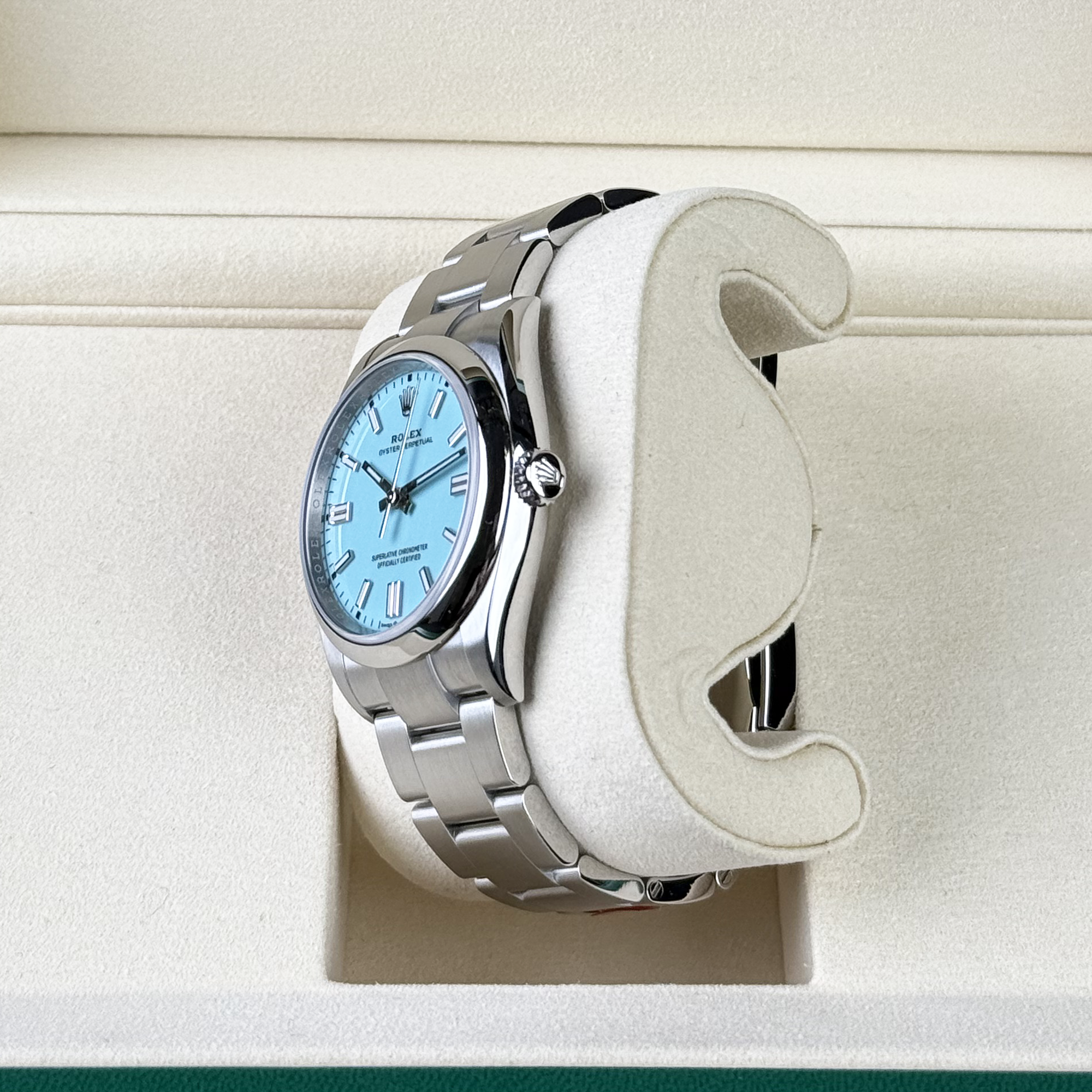 Rolex Oyster Perpetual 36 Tiffany Blue Dial 126000 - Right