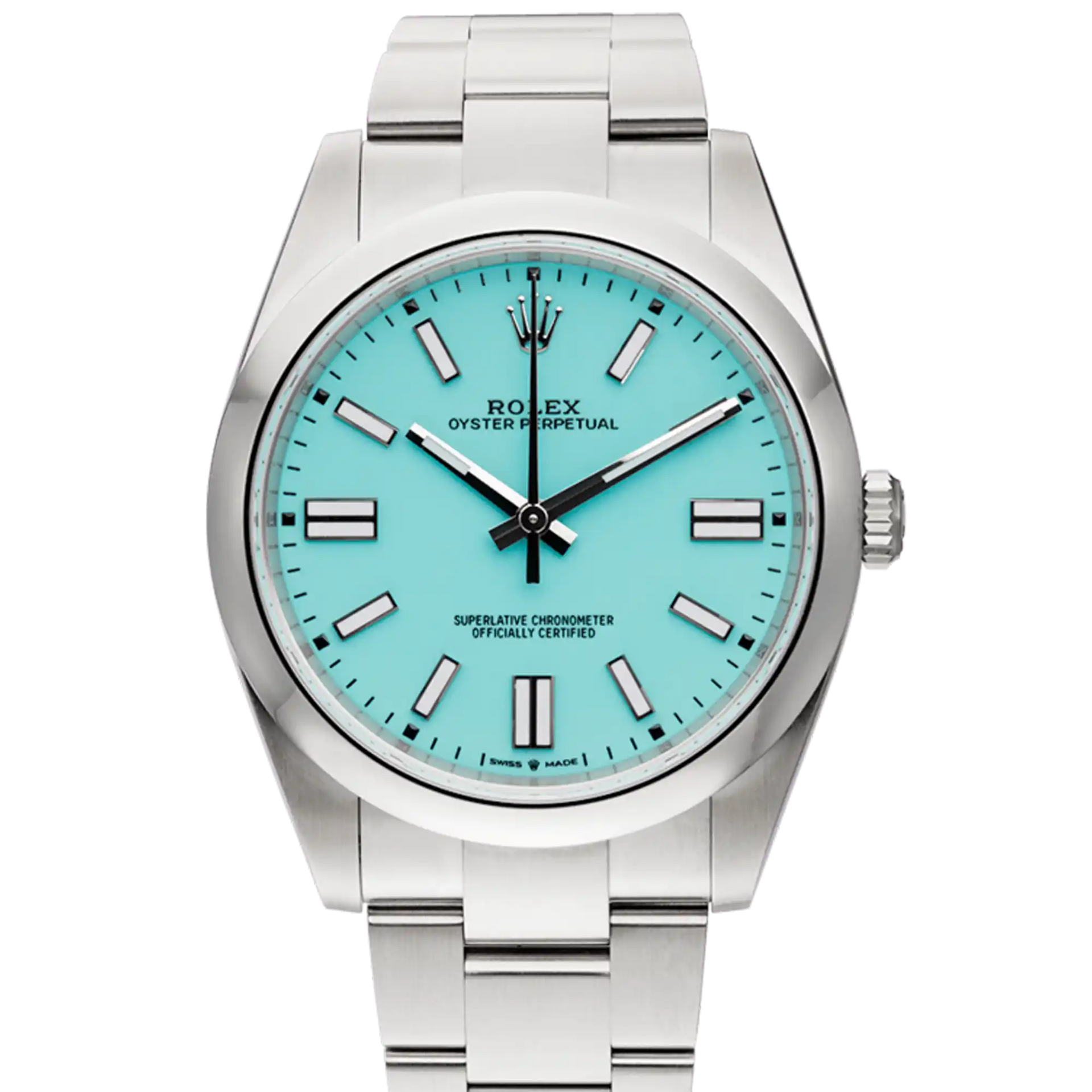 Rolex Oyster Perpetual 41 Tiffany Blue Dial 124300 - Pre-owned
