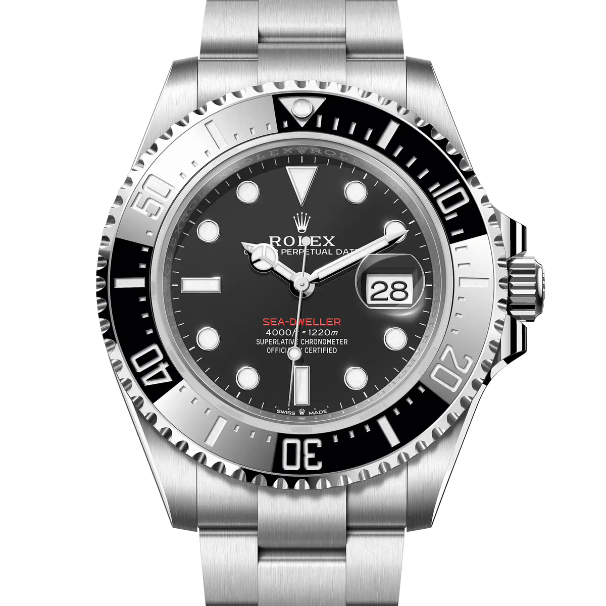 Rolex Sea-Dweller Red Lettering Black Dial 126600 - Pre-owned – Tiger ...