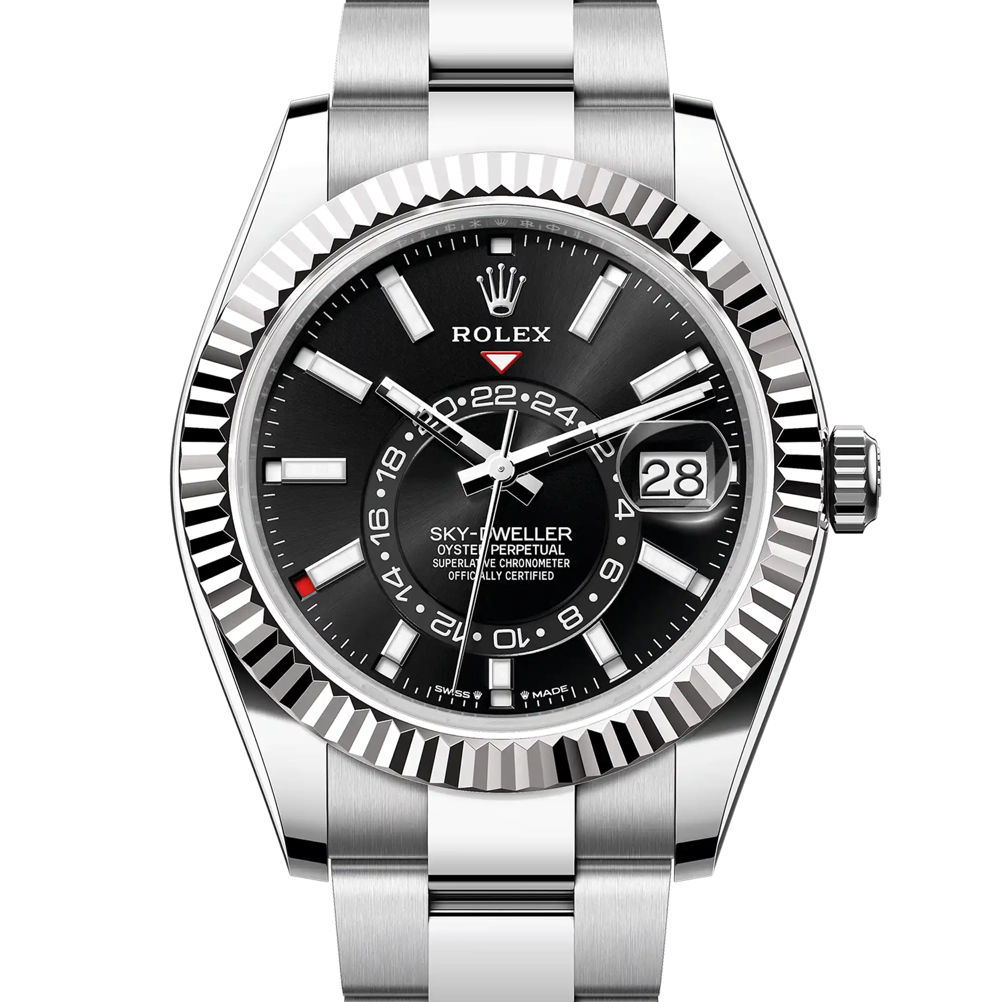 Rolex Sky Dweller Black Dial Oystersteel and White Gold Oyster 336934