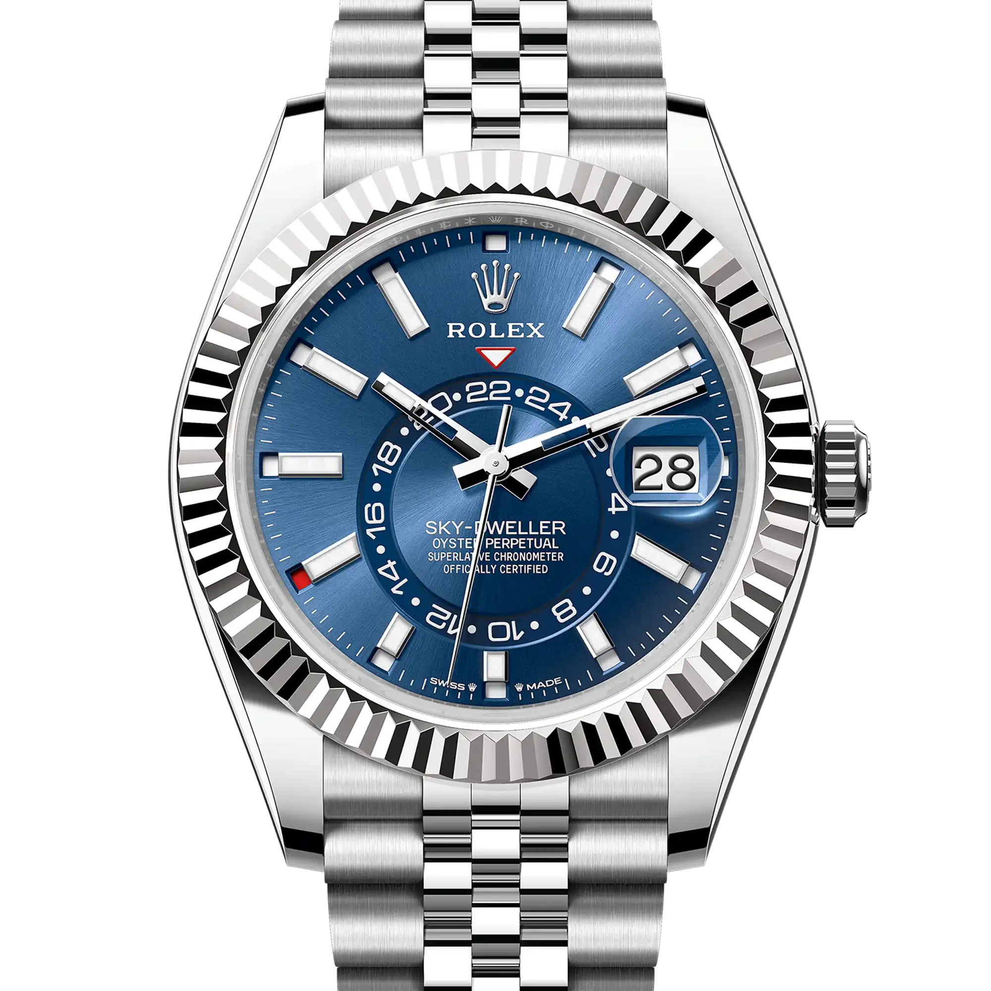 Rolex Sky Dweller Blue Dial Oystersteel and White Gold Jubilee 336934