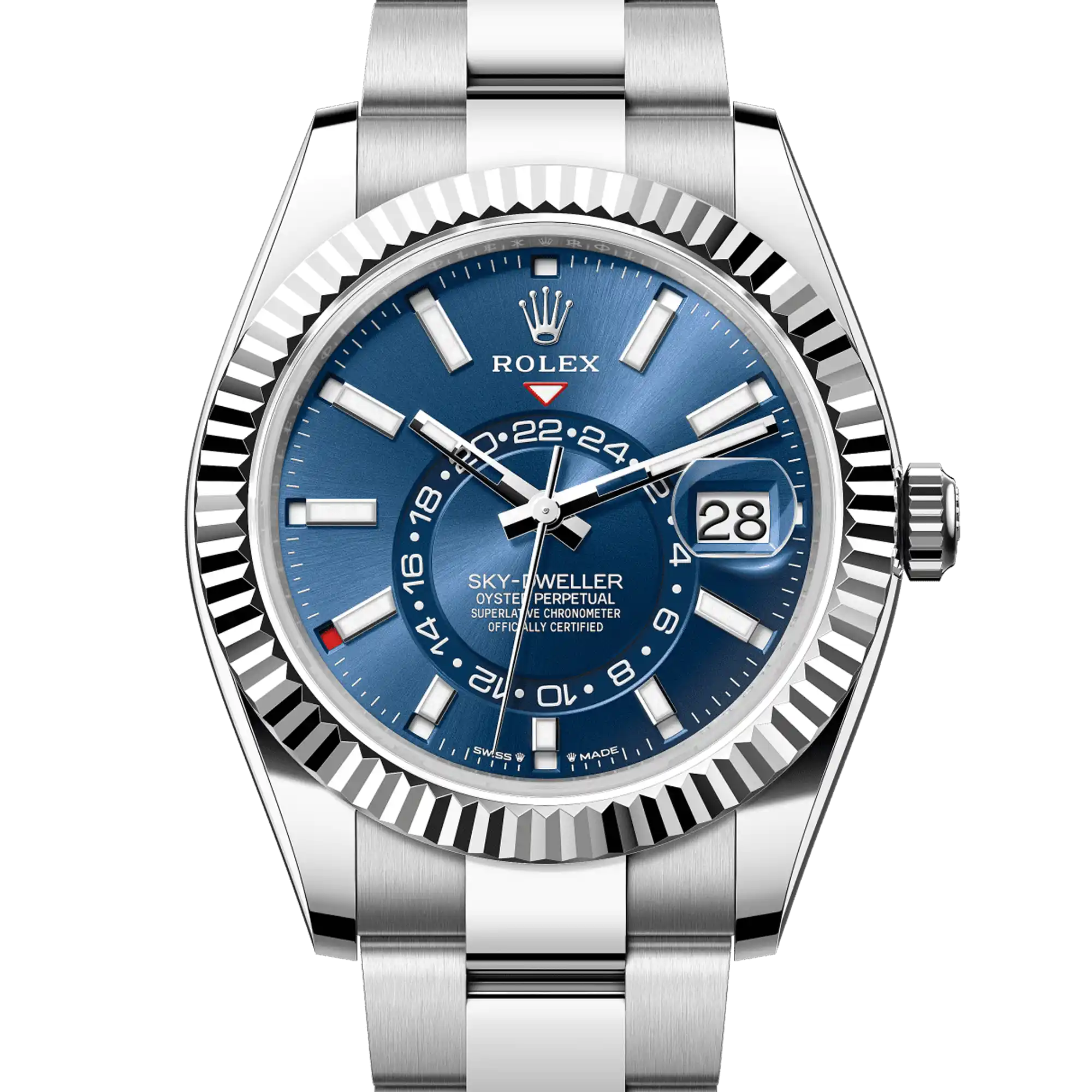 Rolex Sky Dweller Blue Dial Oystersteel and White Gold Oyster 336934