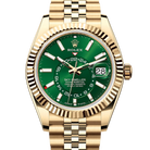 Rolex Sky Dweller Bright Green Dial Yellow Gold Jubilee 336938