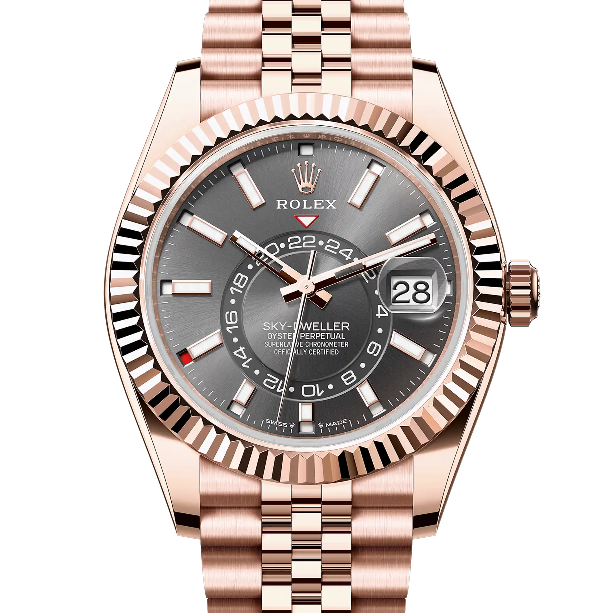 Rolex Sky Dweller Slate Dial Rose Gold Jubilee 336935