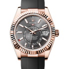 Rolex Sky Dweller Slate Rose Gold Oysterflex 336235