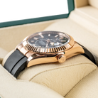 Rolex Sky Dweller Slate Rose Gold Oysterflex 336235 - Right