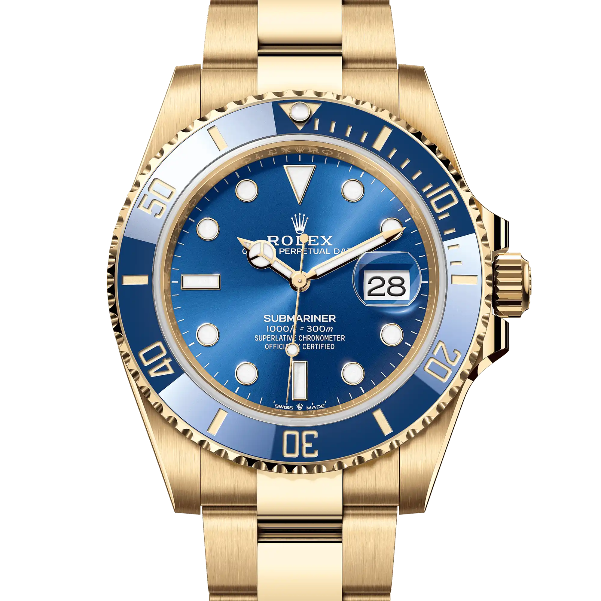 Rolex Submariner "Bluesy" Yellow Gold 126618LB