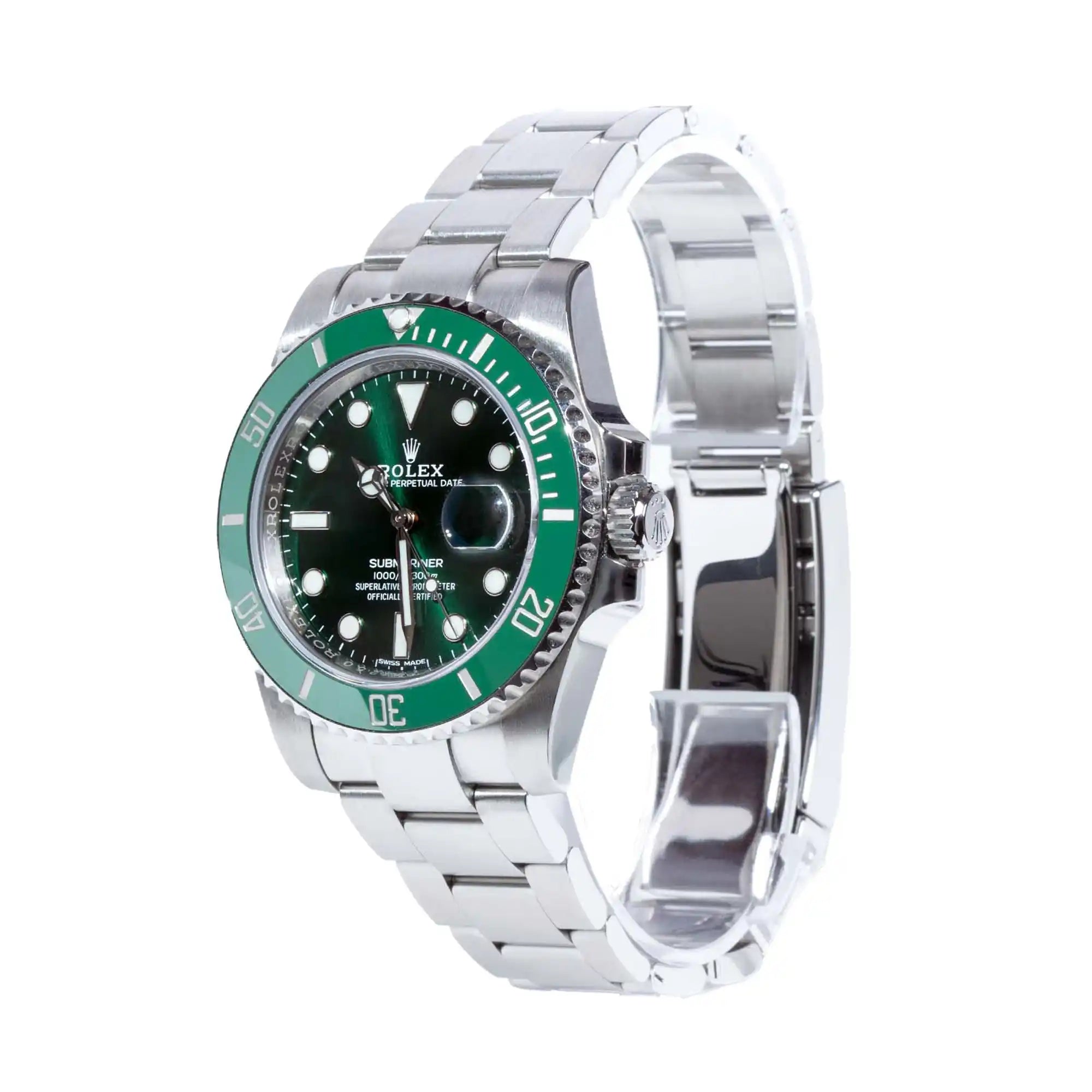 Rolex Submariner Date 'Hulk' 116610LV - Pre-owned - Side