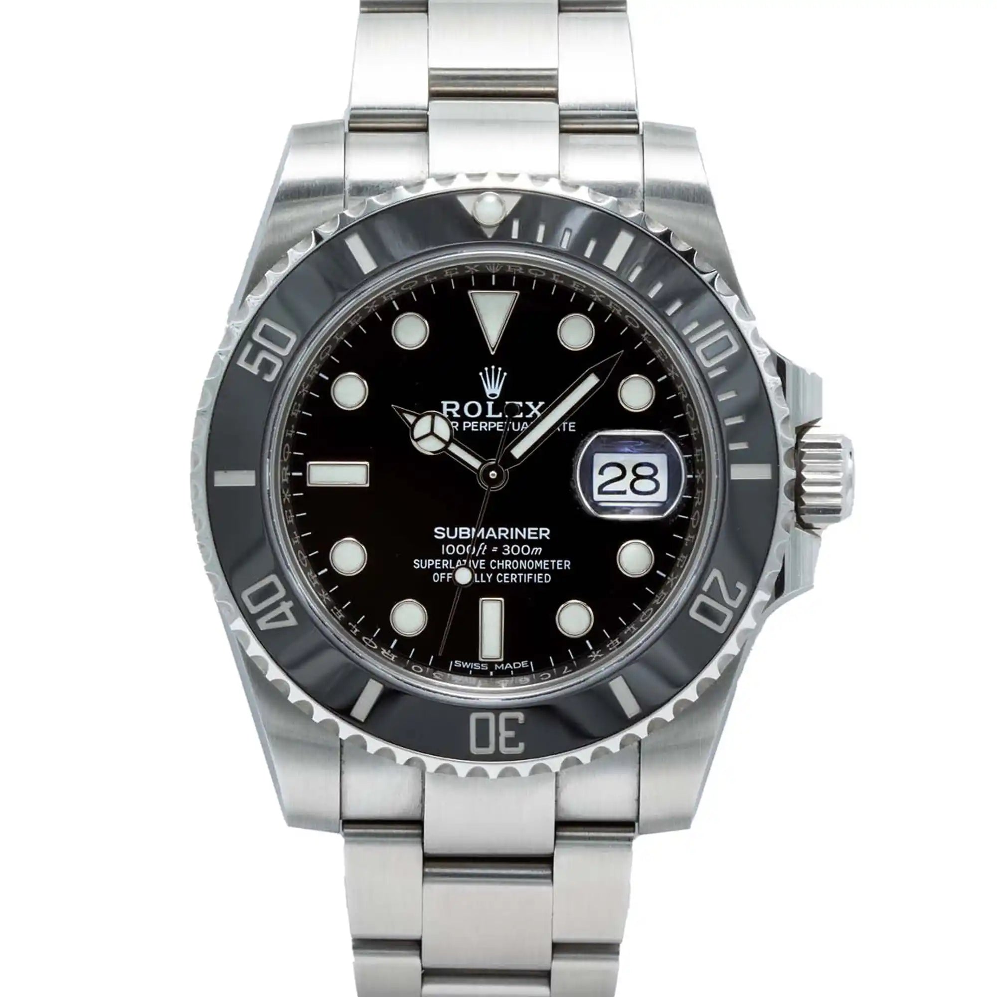 Rolex Submariner Date Stainless Steel Black Dial Black Bezel 116610LN