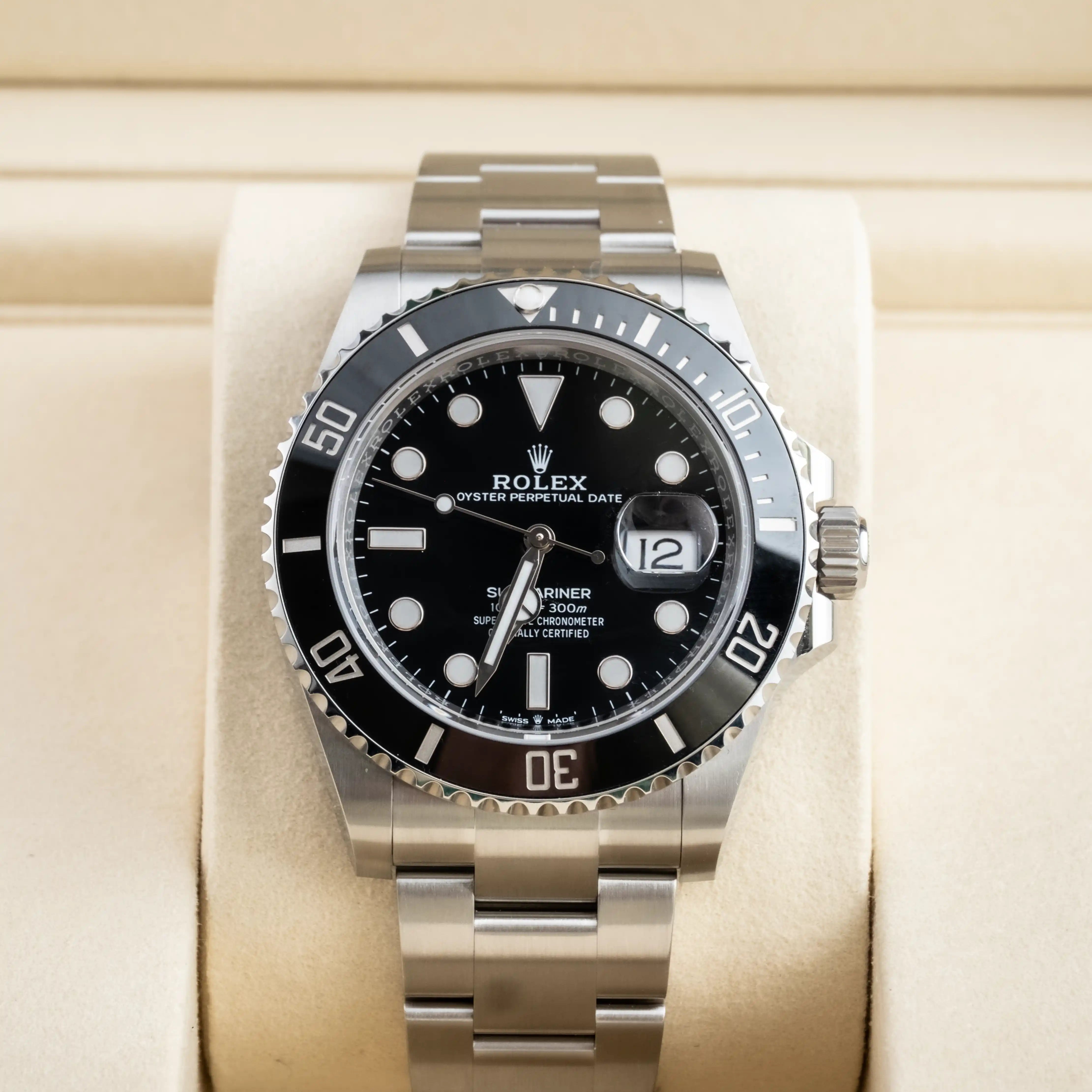 Rolex Submariner Date Stainless Steel Black Dial Black Bezel 126610LN - Front - Remove Serial Number