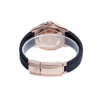 Rolex Yacht-Master 37 Black Dial Rose Gold Oysterflex 268655 - Back