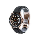 Rolex Yacht-Master 37 Black Dial Rose Gold Oysterflex 268655 - Side