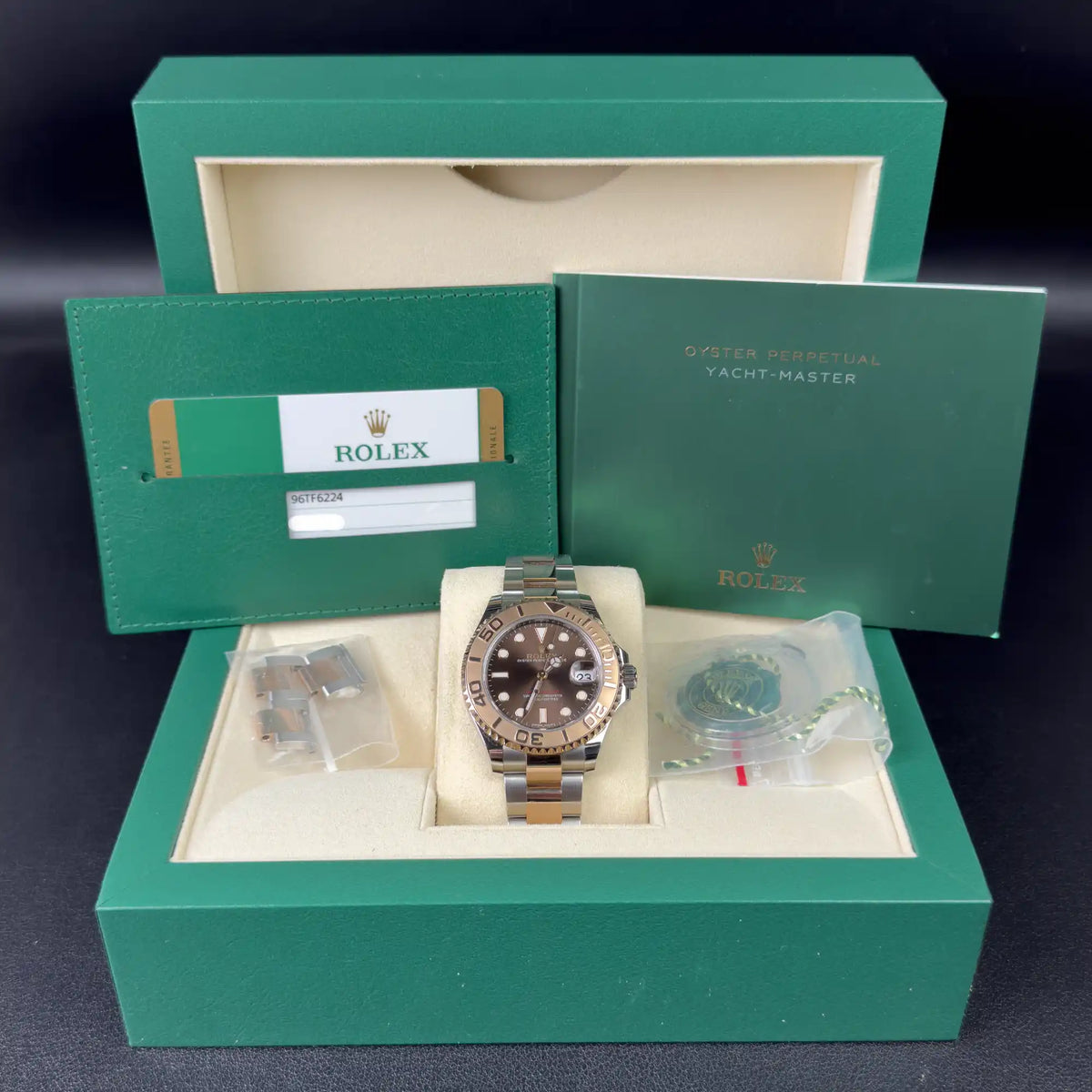 Rolex Yacht-Master 37 Chocolate Dial Oystersteel and Everose Gold 268621 - 2017 Pre-Owned Mint - Full set