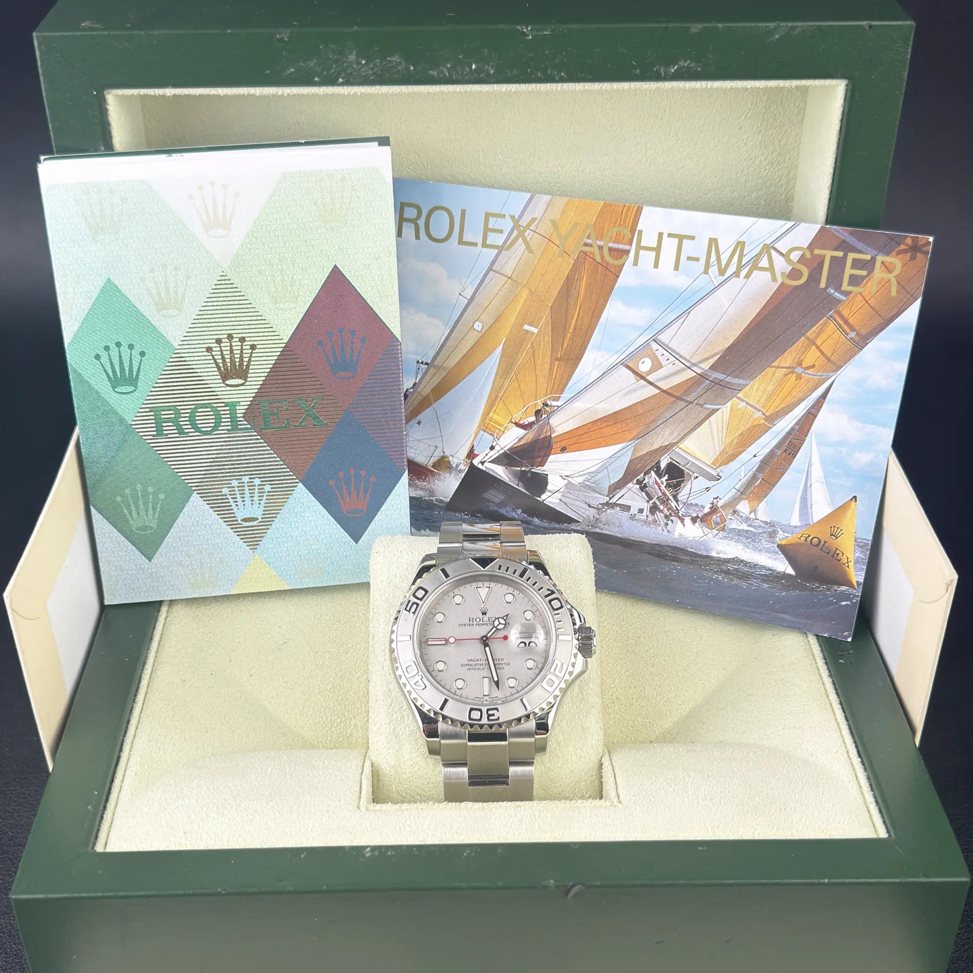 Rolex Yacht-Master 40 Silver Dial 16622 - Pre-Owned 2006 Full set