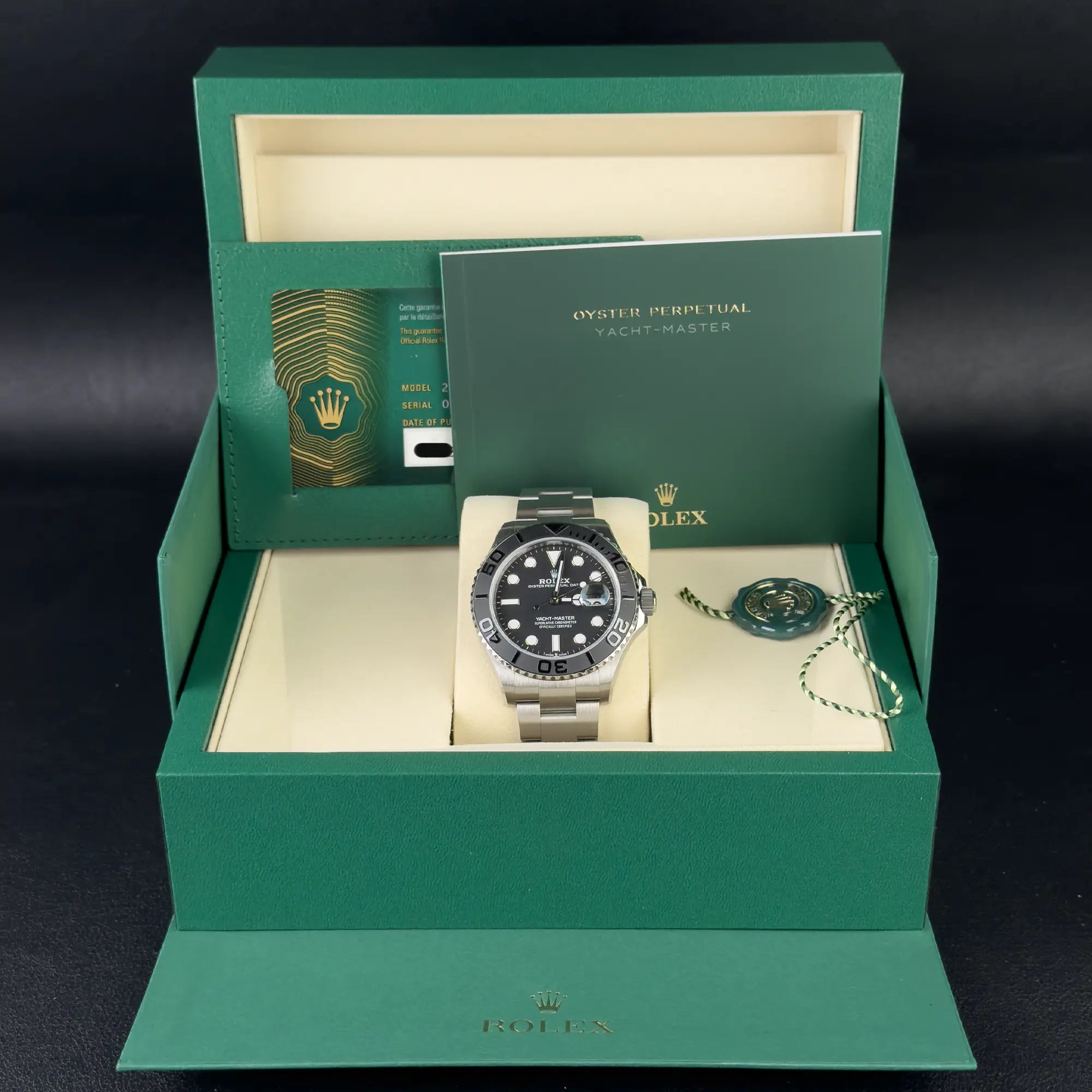 Rolex Yacht-Master 42 Black Dial Titanium 226627 -  Full Set