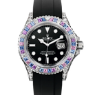 Rolex Yacht-Master "Cotton Candy" White Gold Black Dial Oysterflex 126679SABR