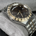 Tudor Royal 41mm Chocolate Brown Dial Day-Date Diamond Dial Steel Yellow Gold 28603-0008 - Side 1