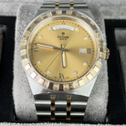 Tudor Royal Champagne Dial Day-Date Diamond Dial 41mm Steel Yellow Gold 28603-0006 - Front
