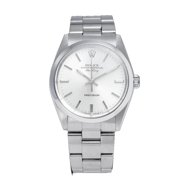 Rolex Oyster Perpetual Air King 5500 Stainless Steel Watch Front View 1
