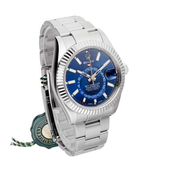 Rolex Sky-dweller Ref. 326934 Blue Rolesor Watch Side View 3
