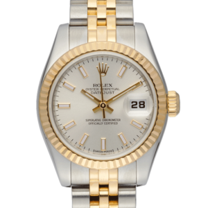 Rolex Oyster Perpetual Lady-datejust Ref. 179173 White Dial Color Watch Front View