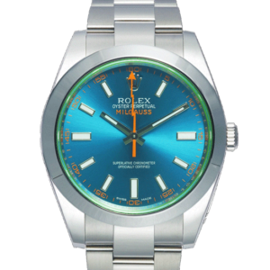 Rolex Milgauss “z-blue” Ref. 116400gv Watch Front View