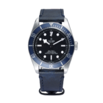 Tudor Black Bay Blue 79230b Black Dial Watch Front View 1