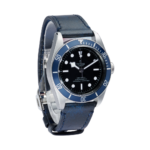Tudor Black Bay Blue 79230b Black Dial Watch Side View 2