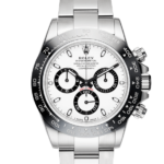 Panda Daytona Rolex White Dial Color Watch Front View