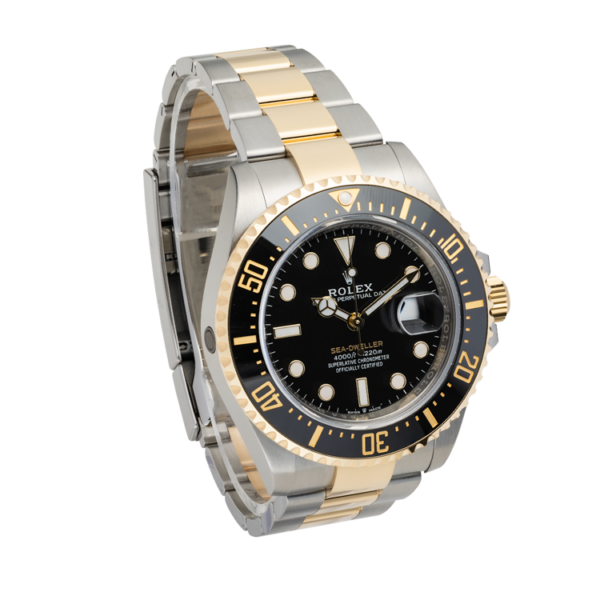 Rolex Two-tone Sea-dweller Ref. 126603 Black Dial Color Watch Side View 5