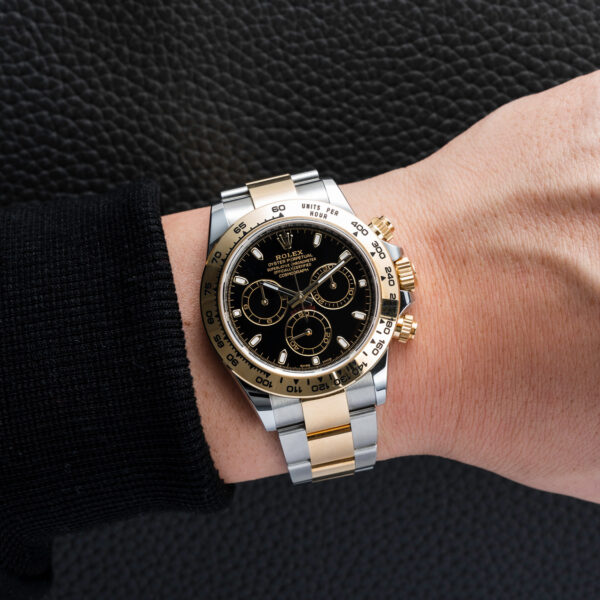 Rolex Cosmograph Daytona Black Dial Ref. 116503 Watch In Hand 1