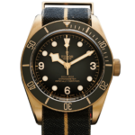 Tudor Black Bay Bronze M79250ba 0002 Black Dial Color Watch Front View