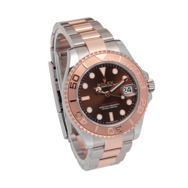 Rolex Yacht-master Rose Gold Ref. 268621 Chocolate Dial Color Watch Side View 4