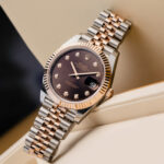 Rolex Datejust Diamond Chocolate Dial Ref.126331 Watch Front View