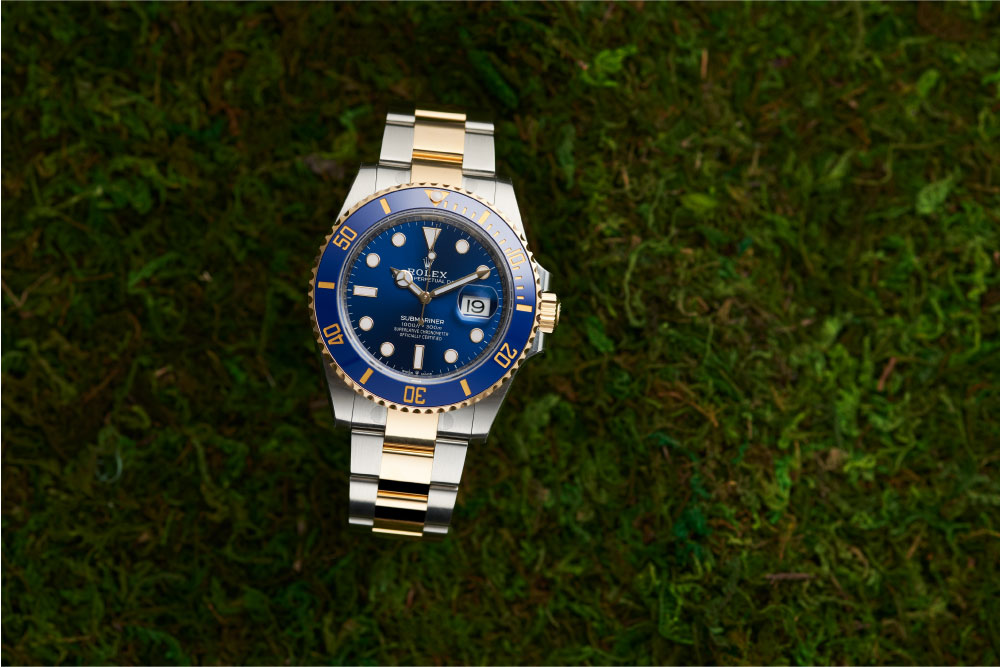 Two-Tone Rolex Submariner with Blue bezel and Blue dial is called the Bluesy.