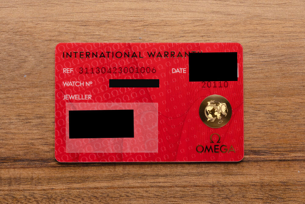 Omega Serial Numbers - International Warranty