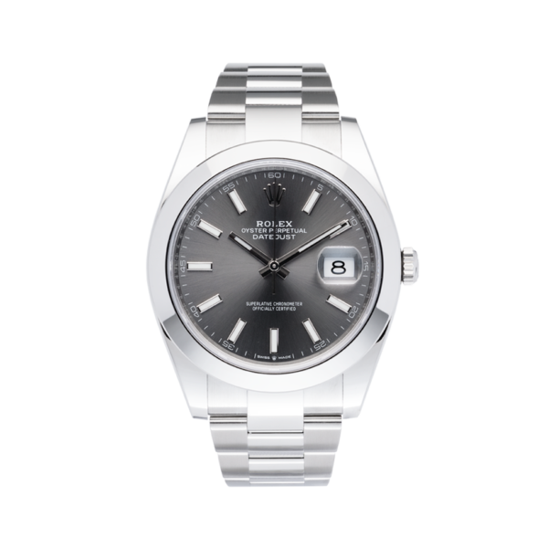 Rolex Oyster Perptual Grey Dial-Full
