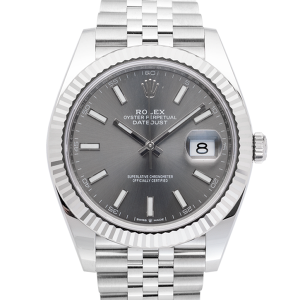 Rolex Datejust Fluted Silver-Face2