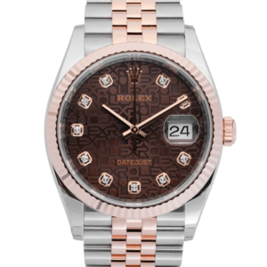 Rolex Datejust Chocolate Anniversary Dial 126231-Face
