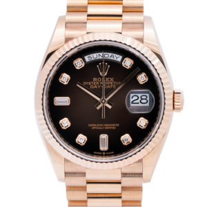 Rolex Day-Date Brown Ombre 128235-Face