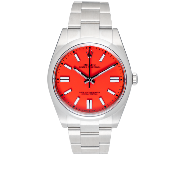 Rolex Oyster Perpetual. 124300 Coral Red-Full