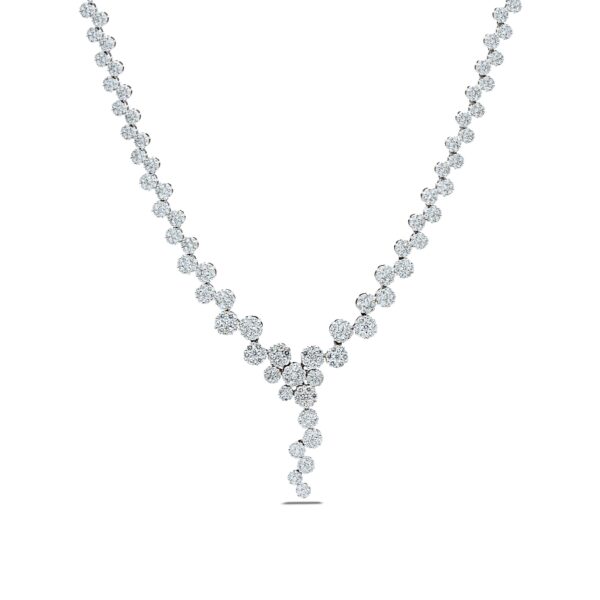 18k White Gold Diamond Necklace