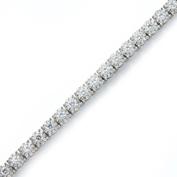 18k White Gold Diamond Tennis Bracelet Links