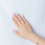 18k white gold princess cut diamond heart ring